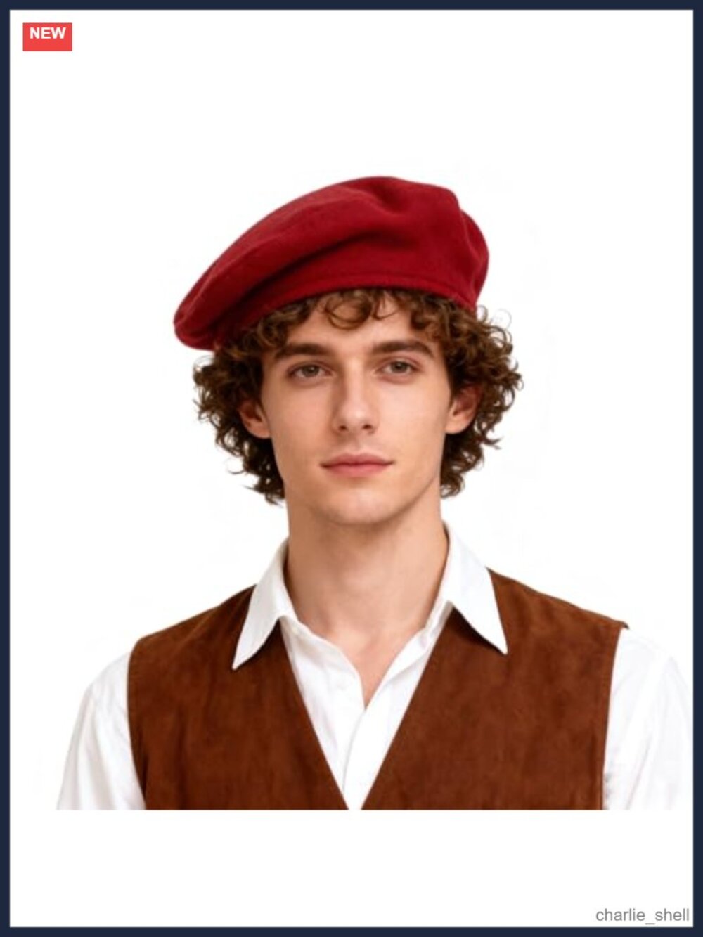 Medieval Beret Renaissance Painter Cap Costume Accessory One Size Cotton
